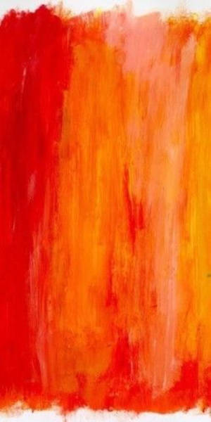 Painted Orange Aesthetic Phone Wallpaper