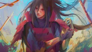 Painting Artwork Of Madara Uchiha Wallpaper