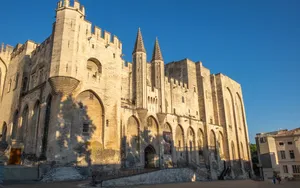 Painting Paul Avignon Papal Palace Wallpaper