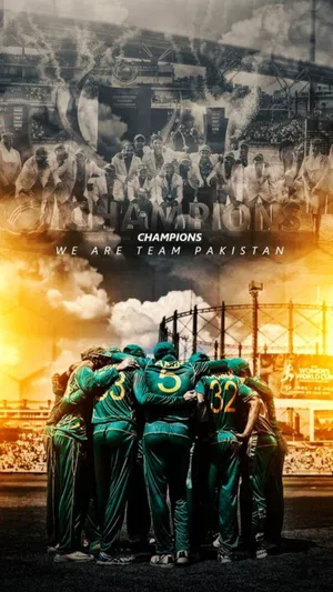 Pakistan Cricket Team Art Wallpaper