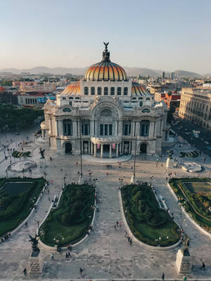 Palace Of Fine Arts Bird's Eye View Wallpaper