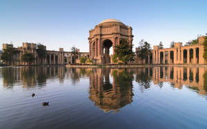 Palace Of Fine Arts Panoramic Wallpaper