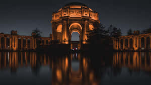 Palaceof Fine Arts San Francisco Night Reflection Wallpaper
