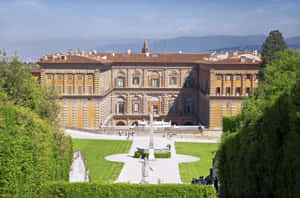 Palazzo Pitti Aerial Shot Wallpaper