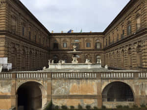 Palazzo Pitti Cloudy Day Wallpaper