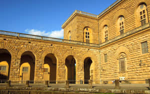 Palazzo Pitti Golden Facade Wallpaper