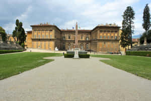 Palazzo Pitti Pathway Wallpaper