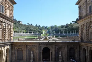 Palazzo Pitti View From The Inside Wallpaper