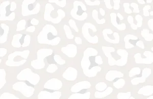 Pale White Leopard Print Wallpaper