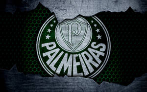 Palmeiras Torn Metal Wallpaper