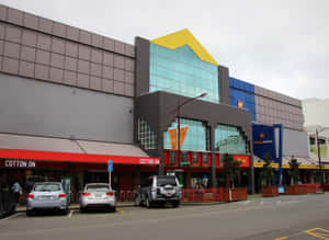 Palmerston North City Center Shopping Area Wallpaper