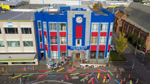 Palmerston North Square Edge Arts Centre Aerial View Wallpaper