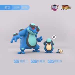 Palpitoad Family Evolution Wallpaper