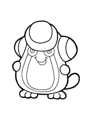 Palpitoad Uncolored Page Wallpaper