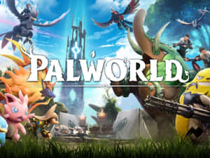 Palworld Adventureand Combat Wallpaper