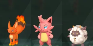 Palworld Creatures Trio Wallpaper