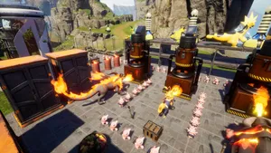 Palworld Industrial Production Line Wallpaper