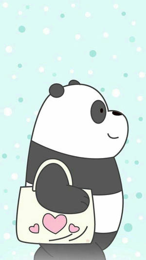 Panda We Bare Bears Tote Wallpaper