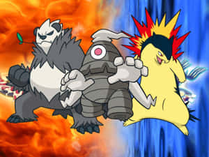 Pangoro Dusclops And Typhlosion Wallpaper