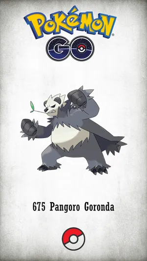 Pangoro White Pokemon Go Poster Wallpaper