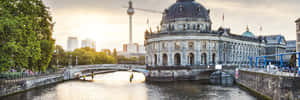 Panoramic Photo Of Museum Island Wallpaper