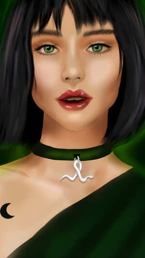 Pansy Parkinson Inspired Portrait Wallpaper