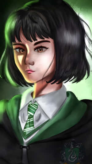 Pansy Parkinson Slytherin Portrait Wallpaper