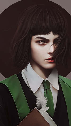 Pansy Parkinson Slytherin Style Wallpaper