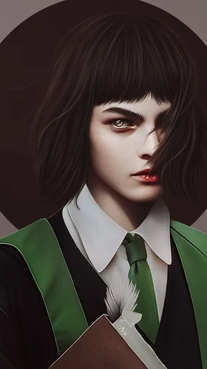 Pansy Parkinson Slytherin Style Wallpaper