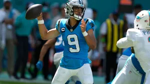 Panthers Quarterbackin Action Wallpaper