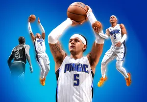 Paolo Banchero Orlando Magic Collage Wallpaper
