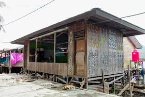 Papua New Guinea Simple House Wallpaper