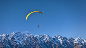 Paragliding Above Mt. Ben Lomond Wallpaper