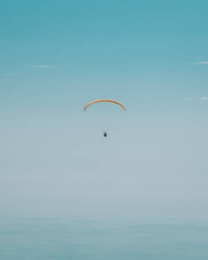 Paragliding Light Blue Sky Wallpaper