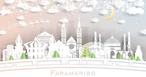 Paramaribo Christmas Art Wallpaper