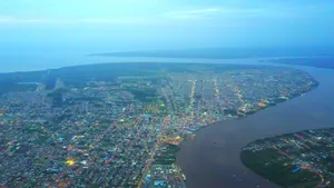 Paramaribo View From Above Wallpaper