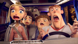 Paranorman Characters In A Vehicle Wallpaper