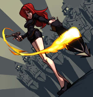 Parasoul And The Black Egrets Skullgirls Wallpaper