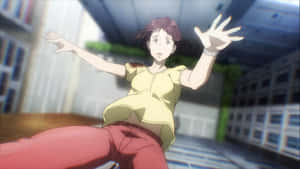 Parasyte Satomi Murano Falling Backward Wallpaper