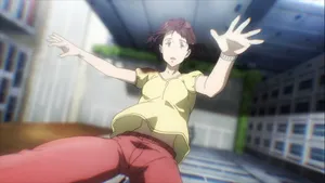 Parasyte Satomi Murano Falling Backward Wallpaper