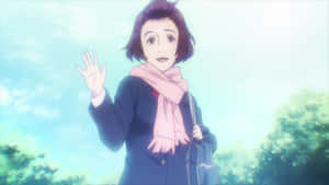 Parasyte Satomi Murano Waving Wallpaper