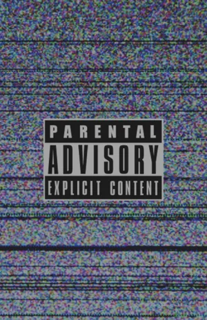 Parental Advisory Tv Glitch Wallpaper