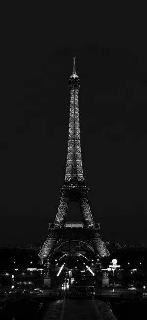 Paris At Night Black Apple Iphone Wallpaper