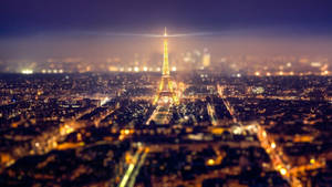 Paris Lit Up At Night Wallpaper