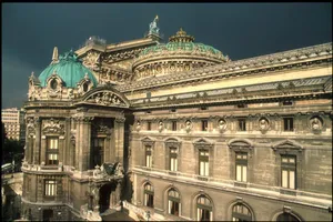 Paris Opera House Facade Wallpaper