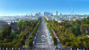 Paris2024 Olympics Marathon Route Wallpaper