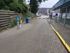 Parking Barrier Entrance Enschede Wallpaper