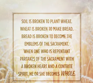 Partaking Of The Sacrament With Contrite Spirit Wallpaper