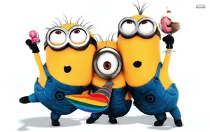 Party Minion Desktop Wallpaper