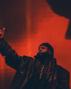 Partynextdoor Red Stage Performance Wallpaper